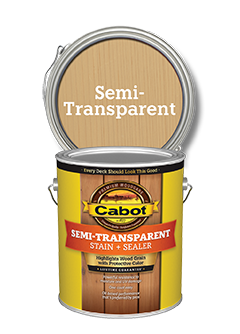 cabot semi transparent stain can